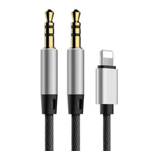 Заредете изображение във визуализатора на галерията – Baseus adaptor audio/hf от iphone lightning 8-pin към jack 3,5mm female черен call3-01 - TopMag
