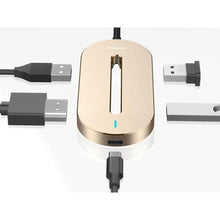 Заредете изображение във визуализатора на галерията – Baseus aluminium o hub adapter hdmi / 3x usb 3.0 / typ c cabook-0v - TopMag
