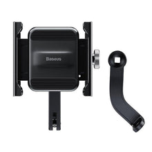 Заредете изображение във визуализатора на галерията – Baseus bike / motorcycle holder for mobile knight black crjbz-01 - TopMag
