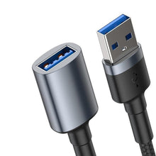 Заредете изображение във визуализатора на галерията – Baseus cable cafule usb3.0 male to usb3.0 female 2a 1m dark gray cadklf-b0g - TopMag
