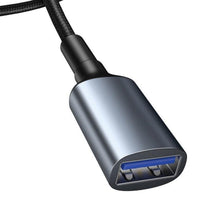Заредете изображение във визуализатора на галерията – Baseus cable cafule usb3.0 male to usb3.0 female 2a 1m dark gray cadklf-b0g - TopMag
