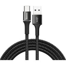 Заредете изображение във визуализатора на галерията – Baseus cable halo data type c 3a 2m black - TopMag
