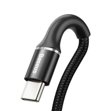 Заредете изображение във визуализатора на галерията – Baseus cable halo data type c 3a 2m black - TopMag
