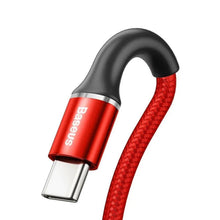 Заредете изображение във визуализатора на галерията – Baseus cable halo data type c 3a 2m red - TopMag
