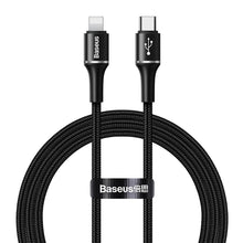 Заредете изображение във визуализатора на галерията – Baseus cable halo data working with lightning 2,4a 1m black - TopMag
