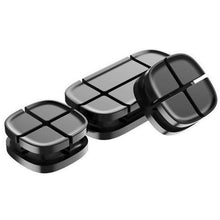 Заредете изображение във визуализатора на галерията – Baseus cable organizer cross peas cable clip black actdj-01 - TopMag

