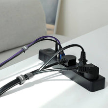 Заредете изображение във визуализатора на галерията – Baseus cable organizer nylon cable winder 1m black acmgt-b01 - TopMag
