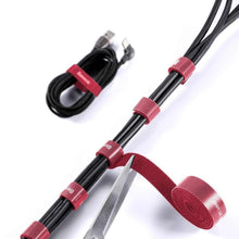 Заредете изображение във визуализатора на галерията – Baseus cable organizer nylon cable winder 3m red acmgt-f09
