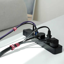 Заредете изображение във визуализатора на галерията – Baseus cable organizer nylon cable winder 3m red acmgt-f09
