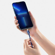 Заредете изображение във визуализатора на галерията – Baseus cable type c to apple lightning 20w power delivery crystal shine cajy000303 blue - TopMag
