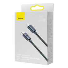 Заредете изображение във визуализатора на галерията – Baseus cable type c to apple lightning 8-pin pd20w power delivery crystal shine fast charging cajy000301 2m black - TopMag

