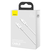 Заредете изображение във визуализатора на галерията – Baseus cable type c to apple lightning 8-pin pd20w power delivery superior series catlys-02 0,25m white - TopMag
