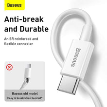 Заредете изображение във визуализатора на галерията – Baseus cable type c to apple lightning 8-pin pd20w power delivery superior series catlys-02 0,25m white - TopMag
