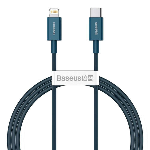 Baseus cable type c to apple lightning 8-pin pd20w power delivery superior series catlys-a03 1m blue - TopMag