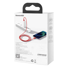 Заредете изображение във визуализатора на галерията – Baseus cable type c to apple lightning 8-pin pd20w power delivery superior series catlys-a09 1m red - TopMag
