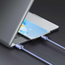 Заредете изображение във визуализатора на галерията – Baseus cable type c to type c pd100w power delivery crystal shine cajy000605 1,2m purple - TopMag
