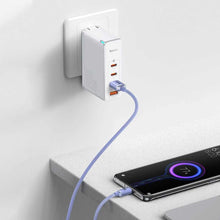 Заредете изображение във визуализатора на галерията – Baseus cable type c to type c pd100w power delivery crystal shine cajy000605 1,2m purple - TopMag
