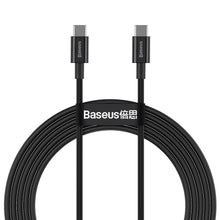 Заредете изображение във визуализатора на галерията – Baseus cable type c to type c pd100w power delivery superior series fast charging catys-c01 2 meter black - TopMag
