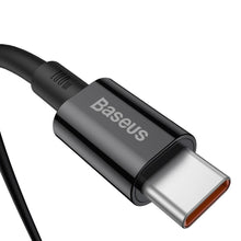 Заредете изображение във визуализатора на галерията – Baseus cable type c to type c pd100w power delivery superior series fast charging catys-c01 2 meter black - TopMag

