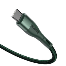 Заредете изображение във визуализатора на галерията – Baseus cable type c - type c fast charging power delivery pd2.0 100w qc3.0 5a 1,5 m water drop green catxc-q06 - TopMag
