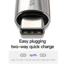 Заредете изображение във визуализатора на галерията – Baseus cable type c - type c power delivery pd2.0 60w qc 3.0 20v 3a 2m water drop black catsd-k01 - TopMag
