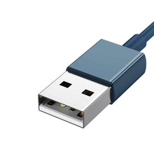 Заредете изображение във визуализатора на галерията – Baseus cable usb 3in1 (to apple lightning 8-pin + type c + micro) 3,5a superior camltys-03 1,5m blue - TopMag
