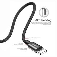 Заредете изображение във визуализатора на галерията – Baseus cable usb do apple lightning 8-pin 1,5a yvien calyw-c01 3m black - TopMag
