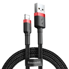 Заредете изображение във визуализатора на галерията – Baseus cable usb to apple lightning 8-pin 1,5a cafule calklf-c19 2m red-black - TopMag
