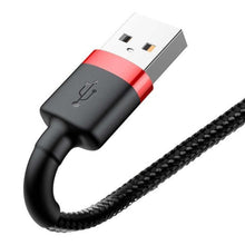 Заредете изображение във визуализатора на галерията – Baseus cable usb to apple lightning 8-pin 1,5a cafule calklf-c19 2m red-black - TopMag
