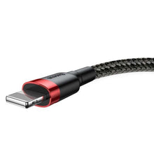 Заредете изображение във визуализатора на галерията – Baseus cable usb to apple lightning 8-pin 1,5a cafule calklf-c19 2m red-black - TopMag
