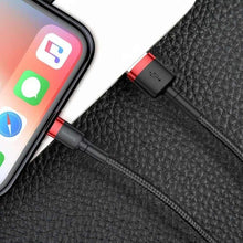 Заредете изображение във визуализатора на галерията – Baseus cable usb to apple lightning 8-pin 1,5a cafule calklf-c19 2m red-black - TopMag
