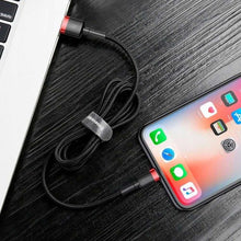 Заредете изображение във визуализатора на галерията – Baseus cable usb to apple lightning 8-pin 2,4a cafule calklf-a19 0,5m red-black - TopMag
