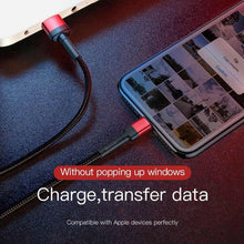Заредете изображение във визуализатора на галерията – Baseus cable usb to apple lightning 8-pin 2,4a cafule special edition calklf-g09 1m red - TopMag
