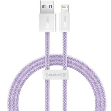 Заредете изображение във визуализатора на галерията – Baseus cable usb to apple lightning 8-pin 2,4a dynamic series cald000405 1m purple - TopMag
