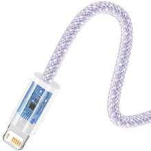 Заредете изображение във визуализатора на галерията – Baseus cable usb to apple lightning 8-pin 2,4a dynamic series cald000505 2m purple - TopMag
