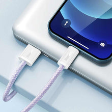 Заредете изображение във визуализатора на галерията – Baseus cable usb to apple lightning 8-pin 2,4a dynamic series cald000505 2m purple - TopMag
