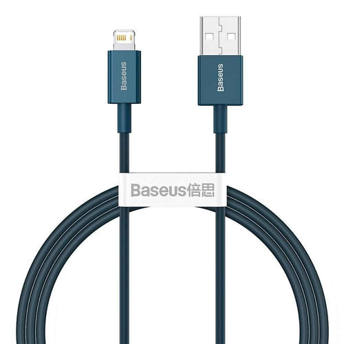 Baseus cable usb to apple lightning 8-pin 2,4a superior fast charging calys-a03 1m blue - TopMag