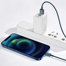 Заредете изображение във визуализатора на галерията – Baseus cable usb to apple lightning 8-pin 2,4a superior fast charging calys-a03 1m blue - TopMag
