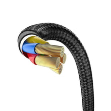 Заредете изображение във визуализатора на галерията – Baseus cable usb to apple lightning 8-pin iridescent lamp gaming 1,5a cal7c-b01 2m black - TopMag
