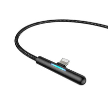Заредете изображение във визуализатора на галерията – Baseus cable usb to apple lightning 8-pin iridescent lamp gaming 2,4a cal7c-a01 1m black - TopMag
