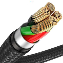 Заредете изображение във визуализатора на галерията – Baseus cable usb to apple lightning 8-pin iridescent lamp gaming 2,4a cal7c-a01 1m black - TopMag
