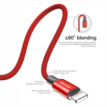 Заредете изображение във визуализатора на галерията – Baseus cable usb to o apple lightning 8-pin 2a yvien calyw-a09 1,8m red - TopMag
