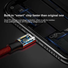 Заредете изображение във визуализатора на галерията – Baseus cable usb to o apple lightning 8-pin 2a yvien calyw-a09 1,8m red - TopMag
