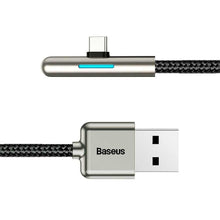 Заредете изображение във визуализатора на галерията – Baseus cable usb to type c iridescent lamp hw flash charge gaming 40w 4a cat7c-c01 2m black - TopMag
