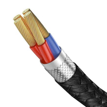 Заредете изображение във визуализатора на галерията – Baseus cable usb to type c iridescent lamp hw flash charge gaming 40w 4a cat7c-c01 2m black - TopMag
