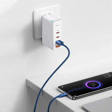 Заредете изображение във визуализатора на галерията – Baseus cable usb to type c pd100w power delivery crystal shine cajy000503 2m blue - TopMag
