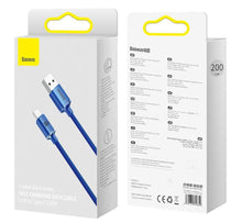 Заредете изображение във визуализатора на галерията – Baseus cable usb to type c pd100w power delivery crystal shine cajy000503 2m blue - TopMag
