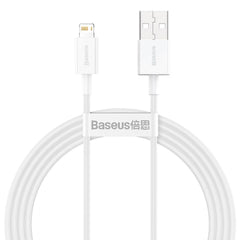 Baseus cablel usb to apple lightning 8-pin 2,4a superior series fast charging calys-b02 1,5 meter white