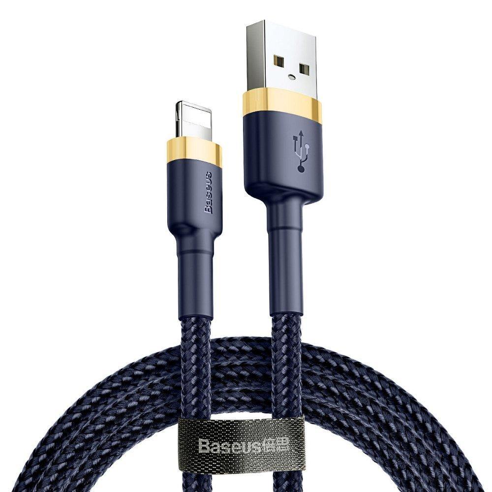 Baseus cafule кабел usb for iPhone lightning 8-pin 2.4a 1m gold+blue calklf-bv3 - TopMag