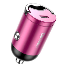 Заредете изображение във визуализатора на галерията – Baseus car charer type c pd30w power delivery quick charger qc4.0 tiny star pink vchx-b04 - TopMag
